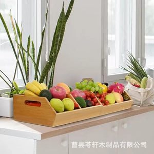 Solid wood multi-functional cake rack, display rack, fresh fruit and <b>vegetable</b> multi-layer storage rack, fruit and <b>vegetable</b> - Product Image 4