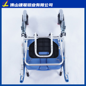 Chaise de toilette pliable en aluminium Jianlian de Foshan avec roulettes pour personnes âgées et femmes enceintes, siège de toilette portable imperméable - Product Image 4