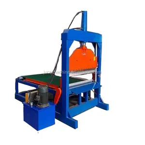 automatic feeding guillotine rubber bale cutter/nature rubber slab cutter/rubber cutting machine