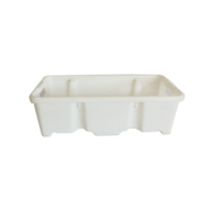 Caisse en plastique HDPE robuste, perforée, longue, solide, empilable, emboîtable, écologique, recyclable, légère et durable