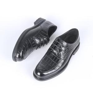 Zapatos de Vestir de Hombre de Piel de Cocodrilo Genuina de Lujo |   100% Piel de Cocodrilo |   Zapatos Formales para Fiestas y Bodas - Product Image 3