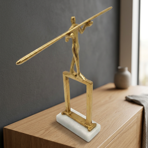 Modern Aluminum <b>Figurative</b> Sculpture Handmade Eco-Friendly Durable Art for Tabletop Home Office Decoration - Product Image 2