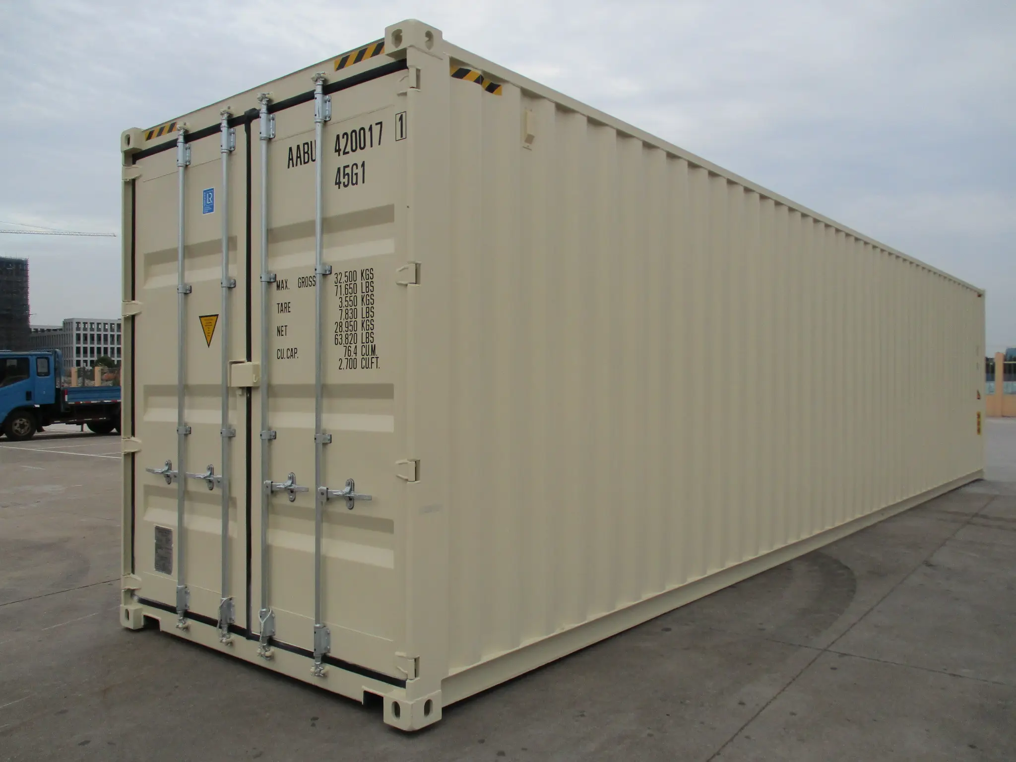 Gloednieuwe 32500Kg Mgw 40ft Hoge Kubus Droge Lading Verzending Container