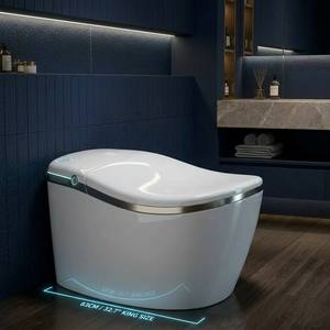 Toilette intelligente haut de gamme moderne avec télécommande, drainage automatique intelligent inclus, siège extra-large de 83 cm, modèle Se001 - Product Image 5