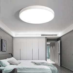 Modern Super Slim LED Ceiling Lamp for Bedroom & Kitchen Ultra Thin Surface Mounted with Acrylic <b>Cover</b> & Remote Control - Product Image 3