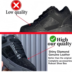 Nuove Sneakers Sportive di Lusso in Pelle Bianca per Uomo e Donna, Design Casual e da Corsa Personalizzato - Product Image 4