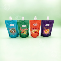 Sachet Doypack imprimé personnalisé avec bec verseur, finition mate ou brillante, 50ml 100ml, Sachets Doypack Mylar avec bec verseur