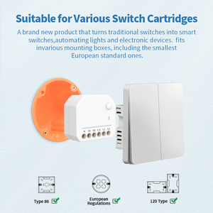 स्मार्ट वाई-फाई स्विच मॉड्यूल नियंत्रक ऐप/वॉयस कंट्रोल अल्लेक्सा और गूगल होम स्मार्ट होम ऑटोमेशन मॉड्यूल के साथ संगत - Product Image 3