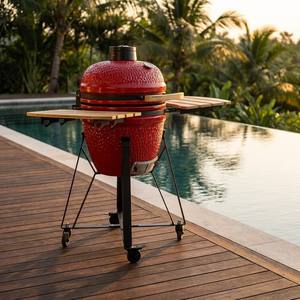 <span class=keywords><strong>Barbecue</strong></span> Kamado en céramique 19 pouces pour camping et extérieur, fumoir, vente en gros directe usine chinoise - Product Image 1