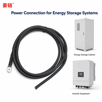 Ensemble de câbles d'alimentation personnalisés pour onduleur de stockage d'énergie avec borne annulaire pour équipement de système de batterie, production OEM