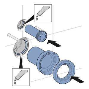 Kit de manguito de conexión de hierro de alta presión para WC colgado en pared Ø 90 20mm Tamaño Casting Technics Modelo Cabeza Pedido mínimo 1 pieza - Product Image 5
