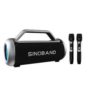 Xdobo sinoband Storm 1988ii 120W công suất cao màu xanh răng loa karaoke Loa không dây với 2pcs mic cho Đảng cắm trại