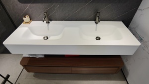 Vintage Vanity <b>Cabinet</b> with Bathroom Wooden Board Vanity Modern Style Bathroom <b>Cabinet</b> Single - Product Image 6