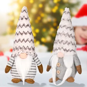 Factory Price Christmas Gnomes Doll Faceless Plush Xmas Tree Hanging Ornament Home Decor Gift In Stock Drop Ship