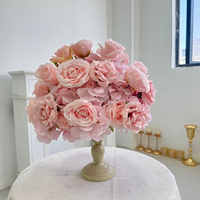 Boule de fleurs artificielles colorées pour centre de table de mariage, fête d'anniversaire, événement extérieur, décoration de table