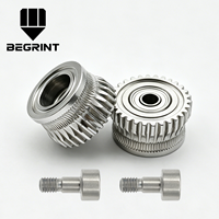 Gear Ekstruder K1 dari Paduan Berlapis Nikel yang Kompatibel dengan Printer 3D K1/K1C/K1 Max/Ender 3 V3 dan Ender 3 V3 Plus.