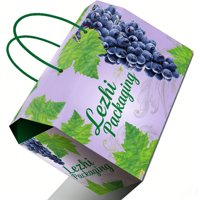 Boîte en carton ondulé B imprimée en couleur avec poignée en corde pour raisins secs de marque privée