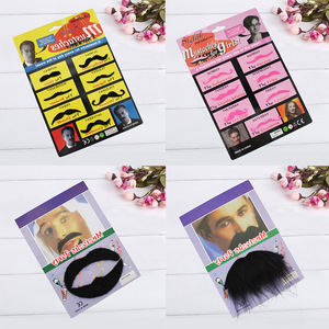 DAMAI Mustaches Self Adhesive Novelty Colorful Moustaches Fiesta Masquerade Party Supplies Halloween Costume for Adult Kids - Product Image 3