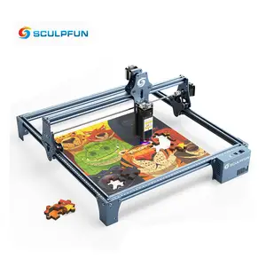 Sculpfun S9 90w Metal Card Acrylic Stainless Steel Marking Wood Portable Fabric Key Gold Jewelry Laser Print Cutting Machine