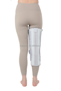 Orthèses de chirurgie du ménisque réglables Sangle de fixation de l'articulation du genou respirante Cinq sangles, style gris - Product Image 3