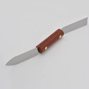 Tùy Chỉnh Nhà Máy Thép Không Gỉ <span class=keywords><strong>Scraper</strong></span> Putty Dao Với Tay Cầm Bằng Gỗ DIY Lớp Sơn Loại Bỏ Công Cụ - Product Image 2