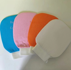 Colorato 150d Singolo Viscosa Guanto Morocco Rimuovere Pelle Morta Scrub Corpo esfoliante Guanto da Bagno per la Cura del Corpo - Product Image 1