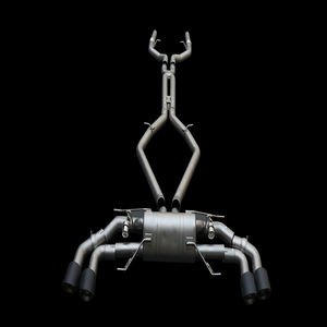 Vente flash : échappement pour <span class=keywords><strong>Alfa</strong></span> <span class=keywords><strong>Romeo</strong></span> Giulia Quadrifoglio 2.9T <span class=keywords><strong>V6</strong></span> 2016-2024, système de silencieux en acier inoxydable MM - Product Image 1