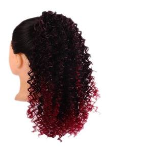 CJ580 วิกผมหางม้าหยิก T1B-BUGT4-271B ลวดทนความร้อนสูง ใช้งานง่าย สีไล่ระดับสำหรับผู้หญิง - Product Image 2