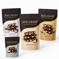 Sachet Doypack en aluminium à fond plat avec fermeture zip, qualité alimentaire, pour emballage de bonbons, citron, poivre, noix de cajou, vente en gros