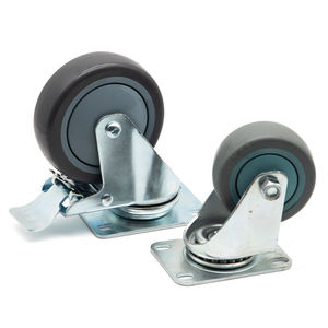 Juego de 4 ruedas giratorias de PU resistentes al desgaste Global-Pro con giro de 360 grados y alta capacidad de carga para carros utilitarios - Product Image 6