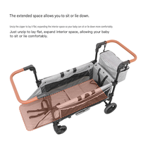 Chariot de camping multifonctionnel pliable et portable avec auvent, adapté aux jumeaux ou à deux enfants