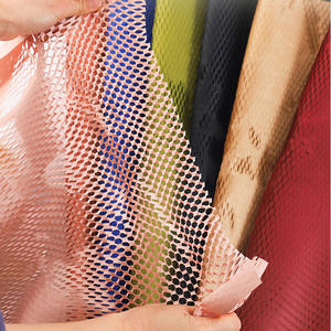 Papier d'emballage en nid d'abeille à fleurs fraîches découpé à la forme, papier d'emballage cadeau, grille colorée, maille, papier d'emballage amortissant à déchirer, vente en gros - Product Image 5