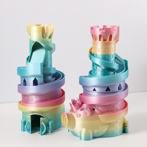 Tirelire éducative en plastique imprimé en 3D, thèmes Porc, Éléphant, Château, à assembler soi-même, jouet financier pour enfants, cadeau d'anniversaire 1/12 - Product Image 3