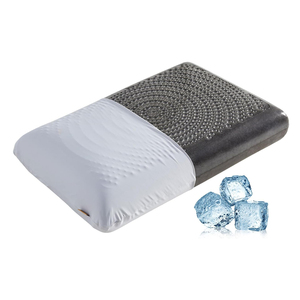 <span class=keywords><strong>Oreiller</strong></span> ergonomique pour le cou en mousse <span class=keywords><strong>à</strong></span> <span class=keywords><strong>mémoire</strong></span> <span class=keywords><strong>de</strong></span> <span class=keywords><strong>forme</strong></span> avec gel rafraîchissant et housse amovible écologique - Product Image 1