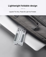 Support pour ordinateur portable en aluminium de Chine, portable, réglable en hauteur sur 7 niveaux, pliable, support pour ordinateur portable en aluminium