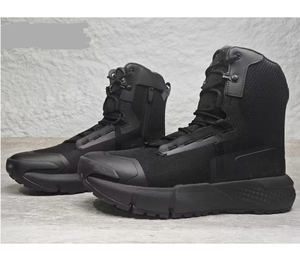 รองเท้าบูทผู้ชายแบบยุทธวิธี DFA01 ผลิตตามสั่ง ขายส่ง รองเท้าบูทหนังสำหรับการล่าสัตว์ ระบายอากาศได้ดี เหมาะสำหรับฤดูร้อน - Product Image 4