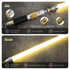 Bán buôn Chất lượng cao đầy màu sắc tự động Sable de luz thay đổi màu sắc tối Rey LED USB dueling FX lightsaber neopixel Luke Saber - Product Image 3
