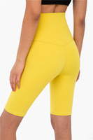 Legging Yoga wanita, legging wanita terasa telanjang untuk musim panas pinggang tinggi, angkat pantat, celana pendek aktif ketat untuk Yoga & Fitness