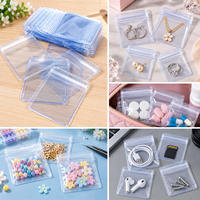 Sac transparent Anti-oxydation en PVC, 10 pièces, emballage Anti-poussière pour bijoux, boucles d'oreilles, bagues, emballage en Cellophane