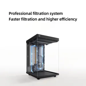 10L มินิมิจาขนาดเล็กสมาร์ทเดสก์ทอปแก้ว<span class=keywords><strong>ตู้</strong></span><span class=keywords><strong>ปลา</strong></span>ให้อาหารอัตโนมัติสำหรับ <span class=keywords><strong>Xiaomi</strong></span> สมาร์ท APP ควบคุม - Product Image 3