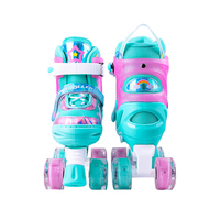 Patins à roulettes clignotants pour Sports de plein air produit chaud Quad patins à roulettes chaussures pour enfants nouveau Design Patines De 4 Ruedas