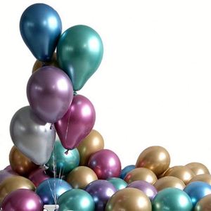 Globos Metálicos de Látex para Fiestas de Cumpleaños de Adultos, Globos de Cromo Gruesos con Perlas Metálicas, Venta al Por Mayor - Product Image 3