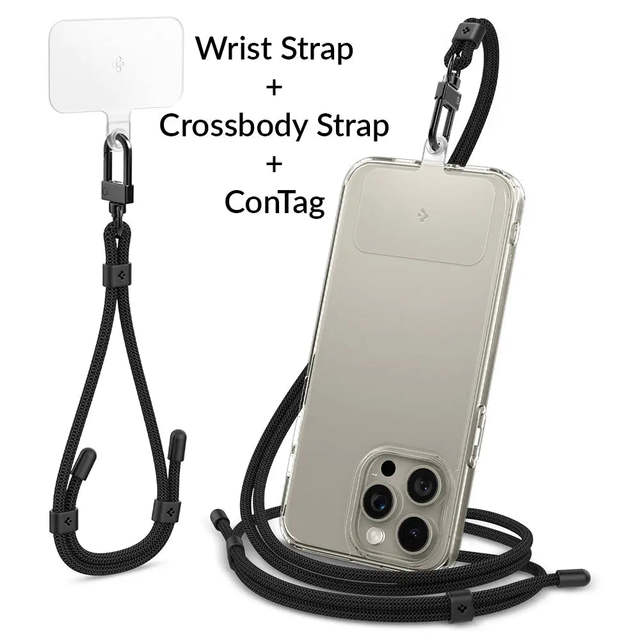 Custom 3 in 1 Phone Lanyard Set Adjustable Crossbody Phone Strap Wrist Strap With Universal TPU Phone Patch