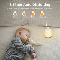 HiFiD Smart Baby Sleep Aid Machine à bruit blanc avec veilleuse rechargeable et dispositif de thérapie sonore apaisant