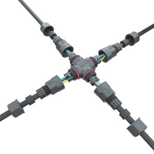 Connecteur CE/UL/SAA M20, câble d'alimentation 25A, type X, croisé, 3 voies, étanche IP68, connecteur de câble d'alimentation 3 broches pour éclairage de <span class=keywords><strong>jardin</strong></span> - Product Image 6