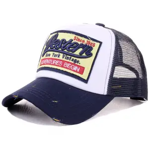 Custom Trucker Bone Gorras Letter Embroidery Baseball Cap For Men Women Summer Breathable Mesh Snapback Hat Unisex Hip Hop hats