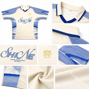 Jersey Sepak Bola Retro Pria Bahan Polyester Mesh Cina Kustom, Bernapas, Lengan Pendek untuk Musim Panas, Pakaian Tim untuk Latihan dan Pertandingan - Product Image 4