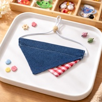 Bandana réglable pour animaux de compagnie, foulard triangulaire anti-bave pour chats et chiens, toutes saisons