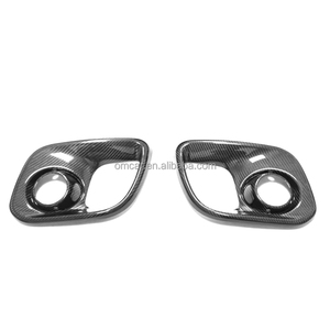 Phụ Kiện Xe Hơi Cho Fiat Abarth 595 695 Khô Sợi Carbon Phía Trước Đèn Sương Mù Khung Cho Abarth 595 695 Sương Mù Ánh Sáng Bìa Trim Body Kit - Product Image 2