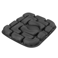 Coussin de siège gonflable 28x28x14cm, décompression 3D pour voyage en avion, portable, rectangulaire, en TPU, motif uni, lavage à la main